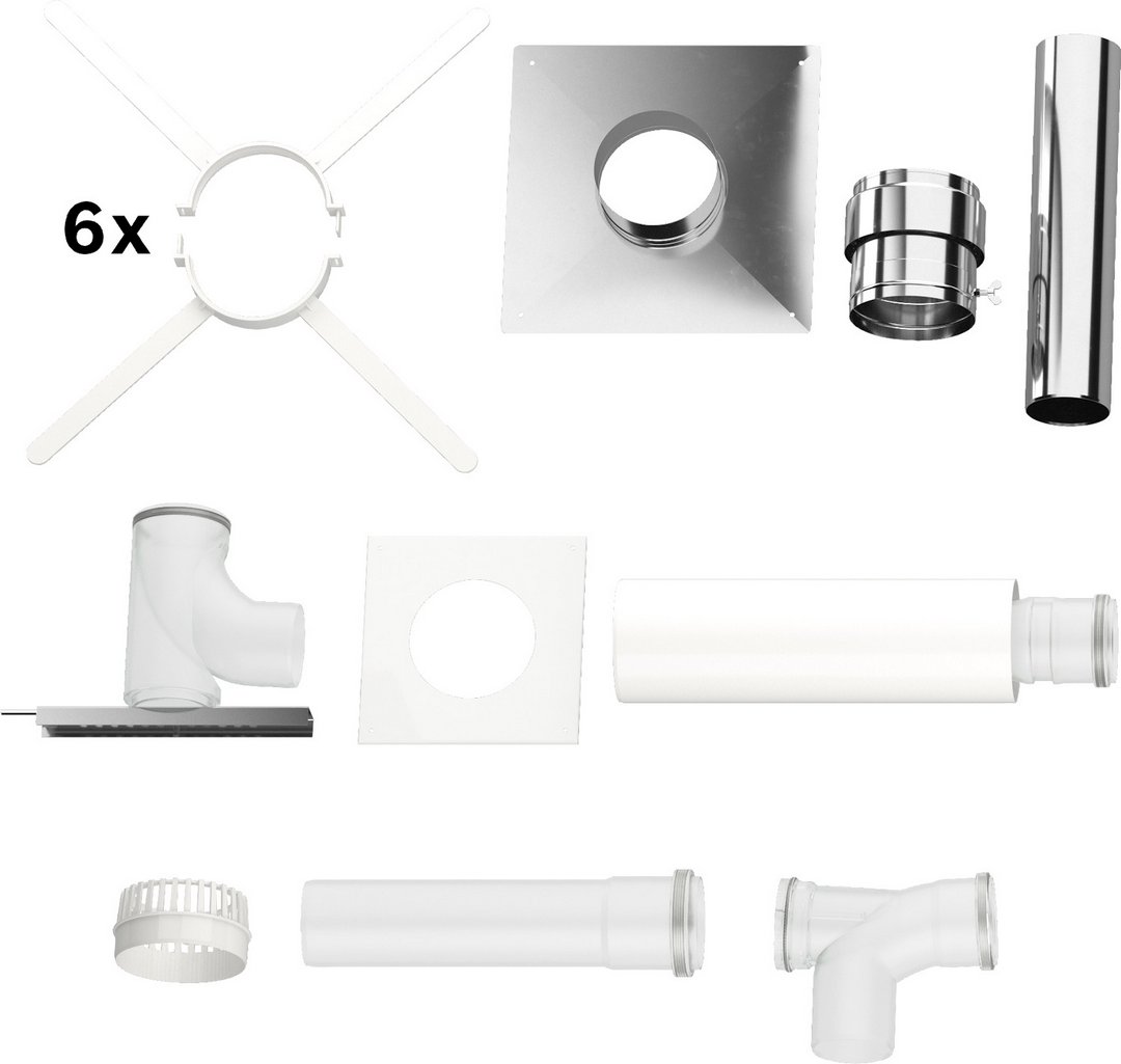 Bosch Grundbausatz B53 Edelstahl, d: 110mm oben Abgaszubehör FC-Set110-B53 7738113085