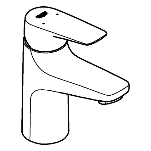 Grohe BauFlow Einhand-Waschtischbatterie chrom S-Size glatter Körper 23752000
