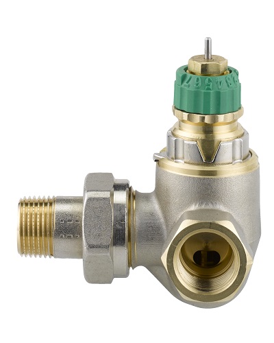 Danfoss Dynamic Valve RA-DV 10 druckunabhängig, R 3/8, Winkeleck rechts, vernickelt 013G7717