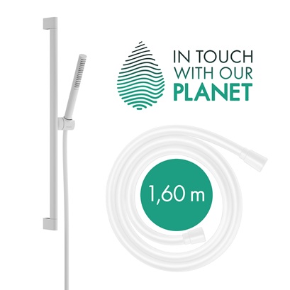 Hansgrohe Brauseset Pulsify S 100, 1 jet mit Brausestange 900mm chrom 24382000