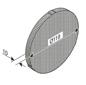 Buderus FDV125 Filter-Set Designventil 4 Stück für Design-Abluftventil DV125 7738112111