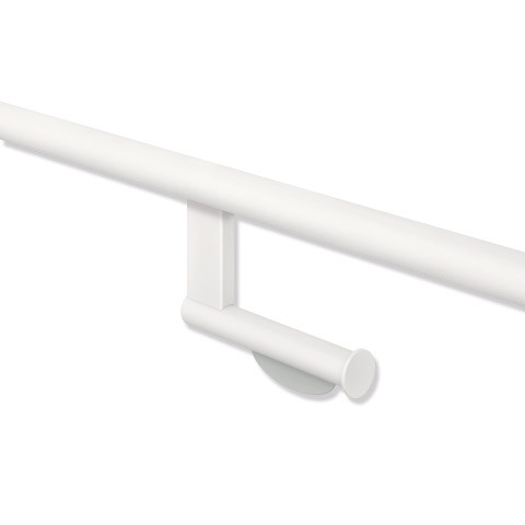 HEWI Aufrüstsatz WC-Papierhalter System 900, Nachrüstung an Stangensystem System 900 mit D: 32mm, Edelstahl, weiß tiefmatt 67975 DX