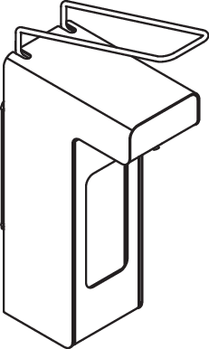 HEWI Desinfektionsmittel-oder Seifenspender System 900, Edelstahl, inkl. 1000ml Leerbehälter wiederbefüllbar, 900.06.002XA