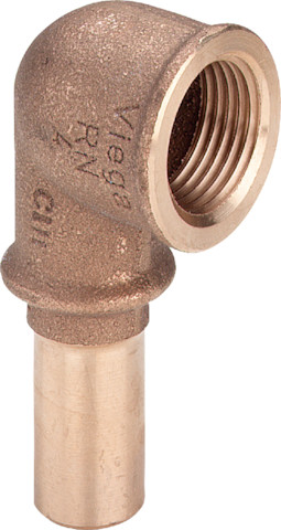 Viega Einsteckwinkel 90 Grad Sanpress 2214.3 in 15mm x Rp1/2 308001