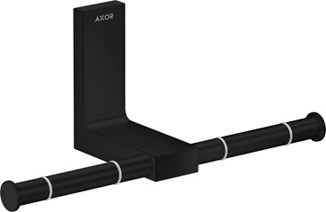 Hansgrohe Toilettenpapierhalter doppelt Axor Universal Rectangular mattschwarz 42657670