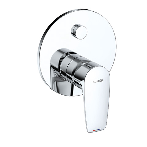 Kludi PURE&SOLID UP-Wannenfüll-/Brause Einhandmischer Push mit Funktionseinheit, chrom 347590575