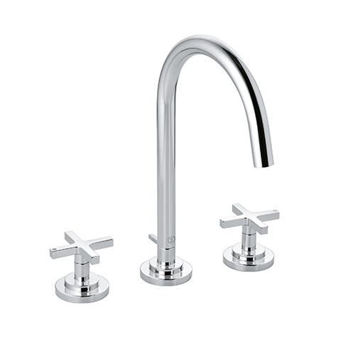 Kludi NOVA FONTE Waschtischarmatur CLASSIC Dreilochmontage chrom 201430520