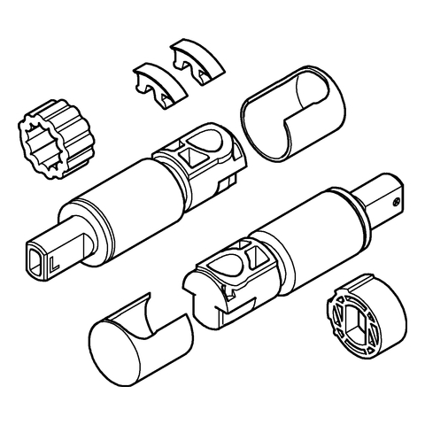 Grohe Stoßdämpfer für Bau Keramik WC-Sitz mit Soft Close Funktion weiß 49528000