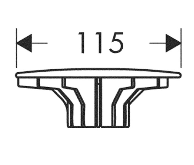 Hansgrohe Ablaufgarnitur Duschwannen Staro 90 Fertigset schwarz 60055610
