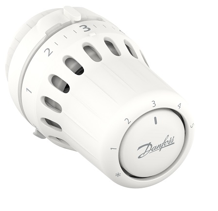 Danfoss Thermostatkopf React RA Click flüssigkeitgefüllt, eingebautem Fühler, Frostschutz 015G3090