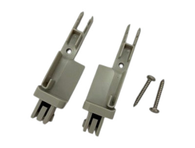 Kermi Set Eckverbinder für Seitenwand beweglich, geteilt beweglich und verkürzt beweglich silber mattglanz 2534206