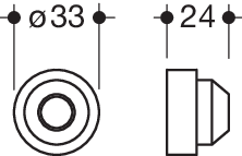 HEW AusIgleichsscheibe, Ausgleich Fliesenversatz, für Stangensystem 801, Durchmesser 33mm, 11, 5mm hoch, reinweiß 28846 99