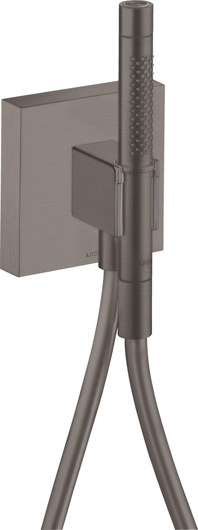 Hansgrohe AXOR Starck Portereinheit 120/120 mit Stabhandbrause 2jet und Brauseschlauch, Brushed Black Chrome 12626340