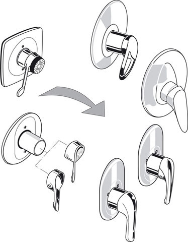 Ideal Standard Reno-Set für Brausearmatur UP BS1 A963801NU