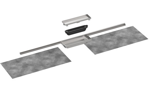 Hansgrohe Fertigset RainDrain Minimalistic 1000mm Duschrinne befliesbar 56222000