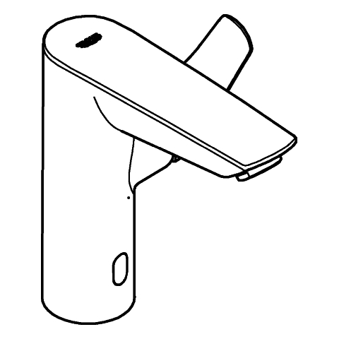 Grohe Hybrid-Waschtisch-Batterie Eurosmart M-Size chrom Auslösung Infrarot/manuell 23975003