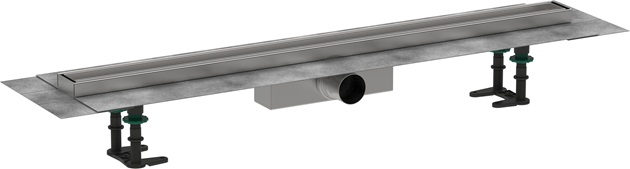 Hansgrohe Komplettset RainDrain Compact 900mm befliesbar für Standardinstallation gebürstet edelstahl 56181000