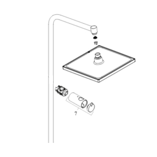 Hansgrohe Abdeckung Showerpipe chrom 95405000