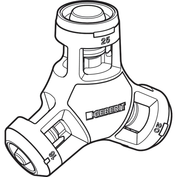 Geberit PushFit Entgrat- und Kalibrierwerkzeug d16-25 650.920.00.1