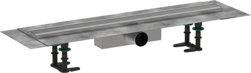 Hansgrohe Komplettset RainDrain Compact 700mm für Standardinstallation gebürstet edelstahl 56176800