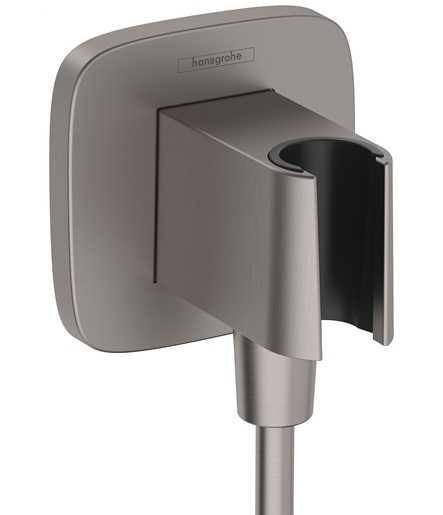 Hansgrohe Brausehalter FixFit Q Porter KS für Handbrause brushed black chrom 26887340