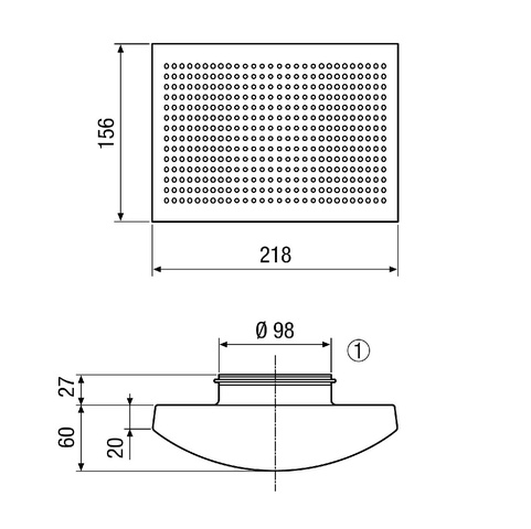 Maico Zuluftventil ZWVQ 10 für Wohnungen, Wandmontage, DN100 0152.0064
