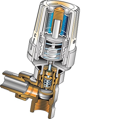 Oventrop Thermostat "Uni LH" 7-28 C, * 1-5, Flüssig-Fühler, weiß 1011464