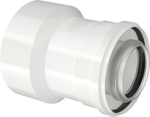 Buderus konzentrisch Reduzierung 110/160 auf 80/125 Kunststoff pp/Stahl verzinkt weiß 7738113318
