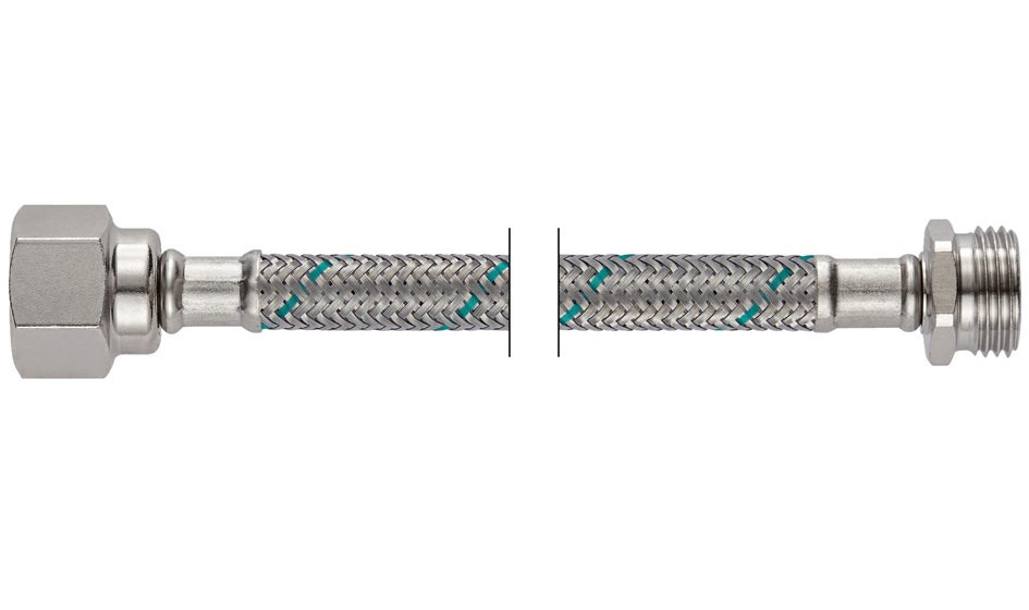 Neoperl NEOFLEX Panzerschlauch DN8 mit VS IG x AG, 1/2" x 1/2" 50cm 63445050