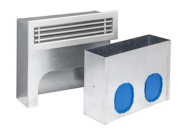 Kermi x-well Wand-Luftauslass mit Metallgitter, für Luftkanal 75/92 Y2202000004K