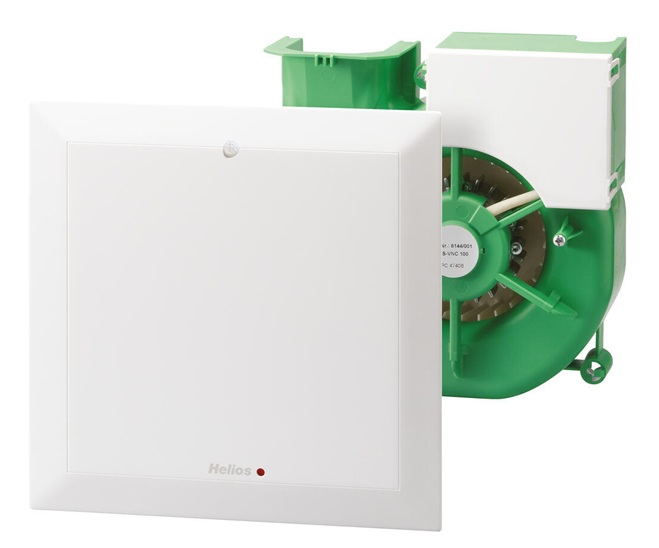 Helios ELS-VP 100 Ventilatoreinsatz 1 Stufe, Präsenz und Nachlauf inkl. Fassade 08150