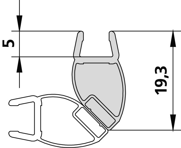 Kermi Magnetleiste für LI SFWLI SNR/L 6043876