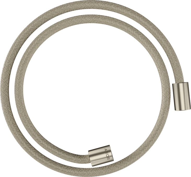 Hansgrohe Textilbrauseschlauch Axor 1250mm mit zylindrischen Muttern brushed nickel 28228820