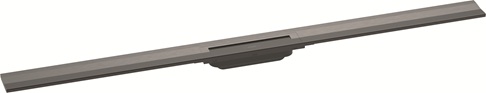 Hansgrohe RainDrain Flex Duschrinne 1200mm kürzbar, Fertigset für Wandmontage brushed black chrom 56054340