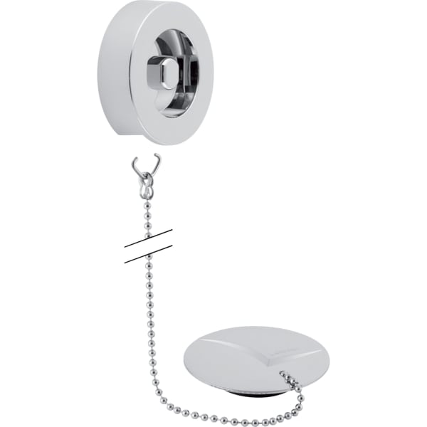 Geberit Fertigbauset zu Badewannenablauf mit Stopfen und Kette 75cm 240.469.21.1