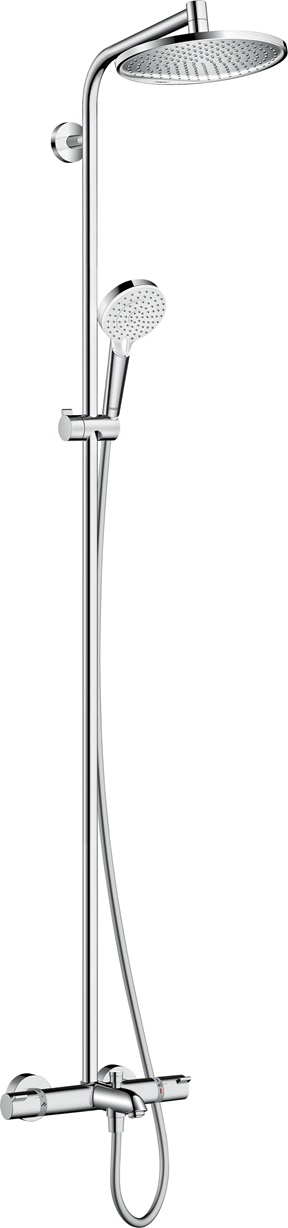 Hansgrohe Showerpipe Crometta S 240 für Wanne chrom mit Thermostat 27320000