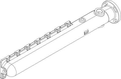 Bosch / Buderus Vor- / Rücklaufrohr CLA-1 7 Glieder 8738804660