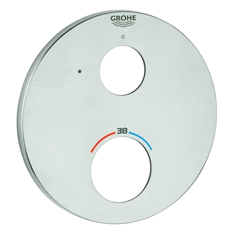 Grohe Rosette rund für Thermostat-Fertigmonatge-Set supersteel 49073DC0