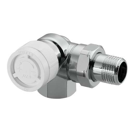 Oventrop Thermostatventil "CV 9" DN15, Winkeleck links, verchromt 1162472