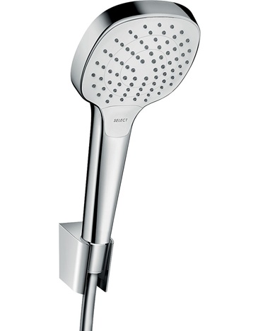Hansgrohe Brausehalterset Croma Select E Vario/ Porter weiss/chrom Brauseschlauch 1250mm 26425400