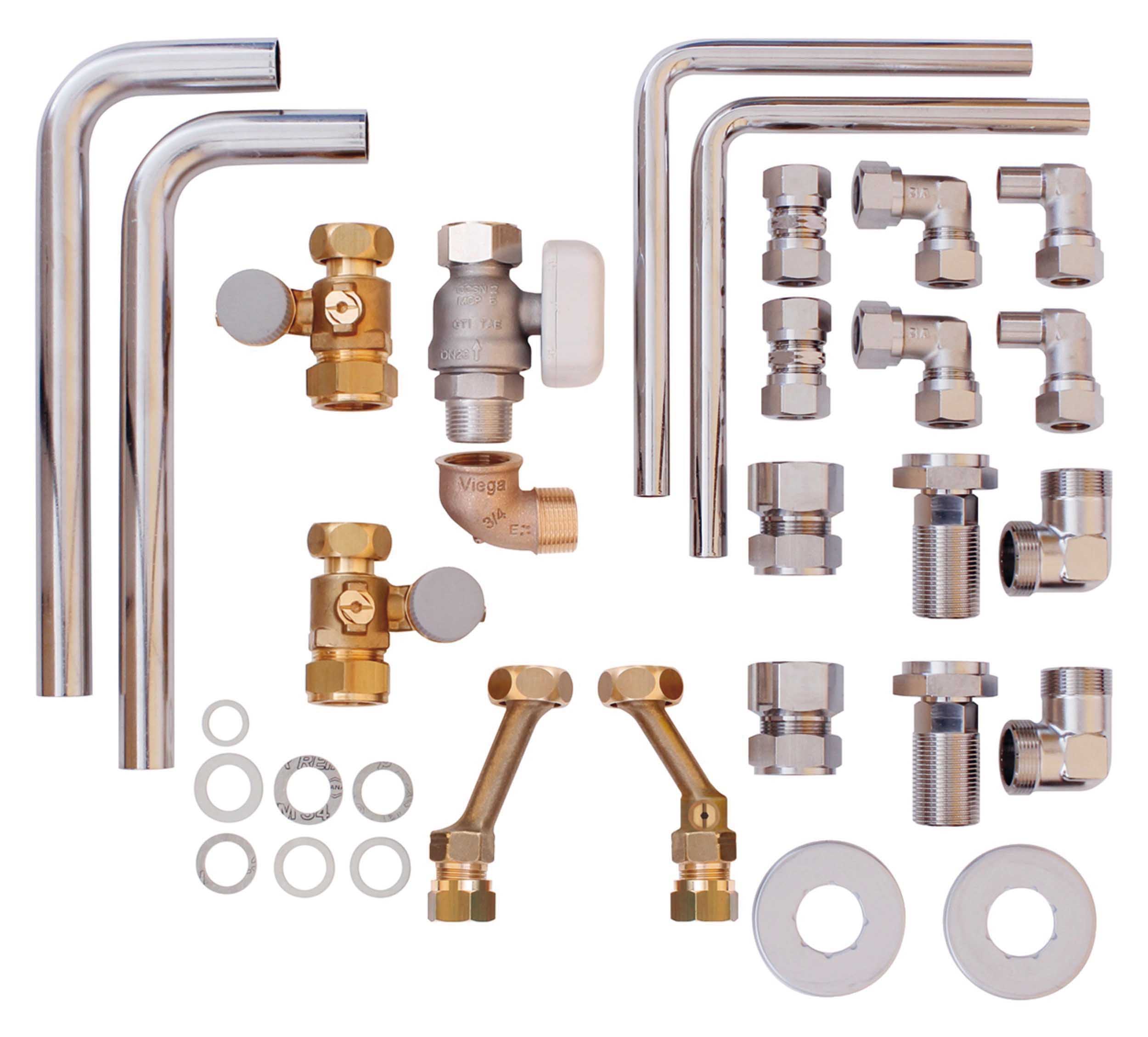 Vaillant VCW/VCI-Installations-Set Austausch Alt-Installation, Auf-/Unterputz, Rohre kürzbar 0020201901