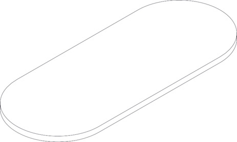 Hansgrohe Axor Glasablage Logo 450mm klar 40229000