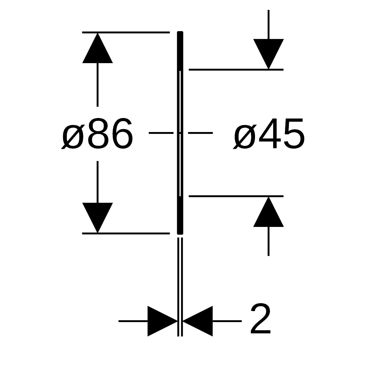 Geberit Flanschdichtung Faserverbundwerkstoff DN40, PN 6 600.055.00.1