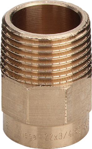 Viega Übergangsnippel Rotguss 94243G in 42mm R2 258481
