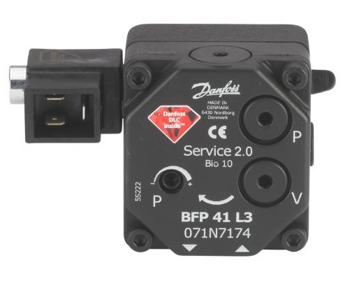 Danfoss Ölbrennerpumpe BFP 41 L 3 mit Magnetventil, Drehrichtung links, 24 l/h 071N7174