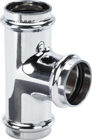Viega T-Stück 5697 in 32mm Kupfer verchromt 622312