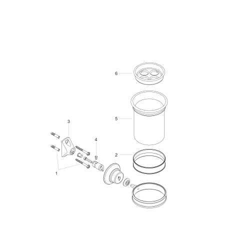 Hansgrohe Zahnputzbecher Axor Montreux brushed nickel mit Halter 42134820