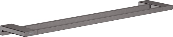 Hansgrohe Doppel-Badetuchhalter AddStoris brushed black chrom 41743340