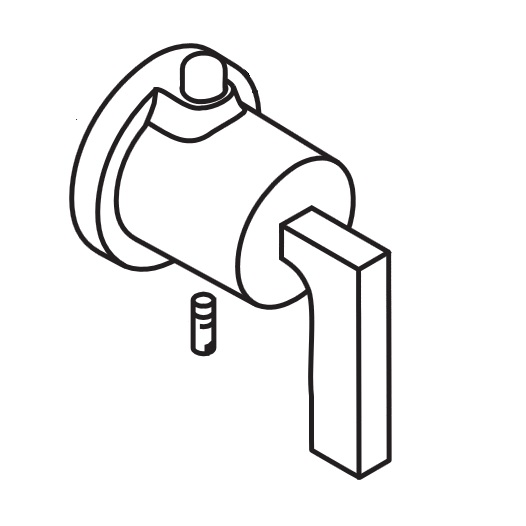 Hansgrohe Hebelgriff Axor Citterio Thermostat, chrom 39994000
