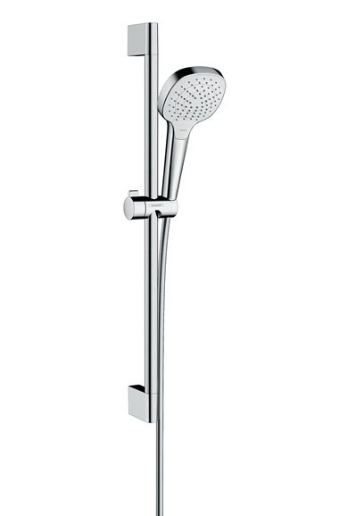 Hansgrohe Brauseset Croma Select E Vario/Unica mit Brausestange 650mm weiss/chrom 26582400